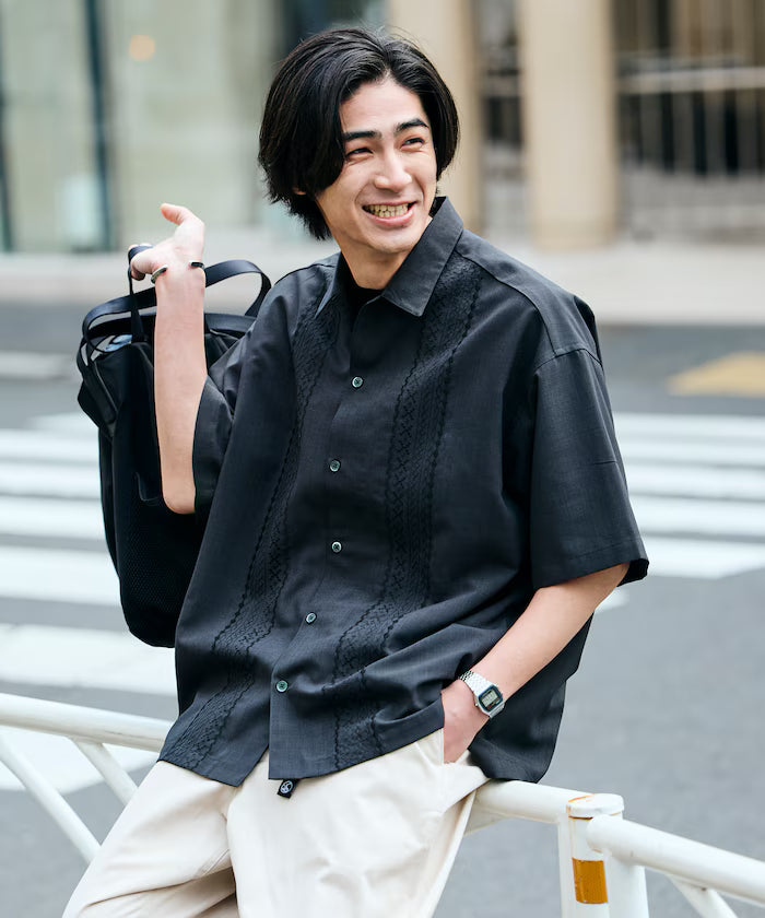 AiRide/AiRide Relax Fit Cuba Shirt/Pocketable/Quick Dry/UV Cut 【Limited Edition】