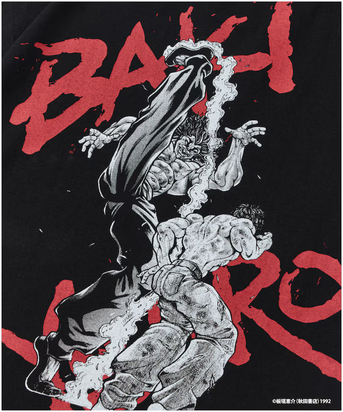 [Sales start June 12, 12:00] Baki 'The World's Strongest Father-Son Fight' Print Crew Neck T-Shirt