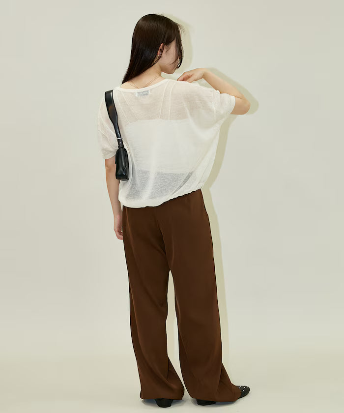 Washable Linen Hem Cord Summer Knit Cardigan Limited Edition