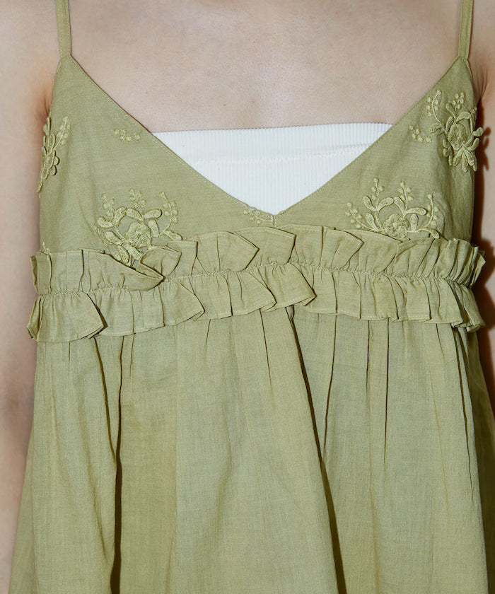 Floral Embroidery Detail Camisole Bustier Limited Edition