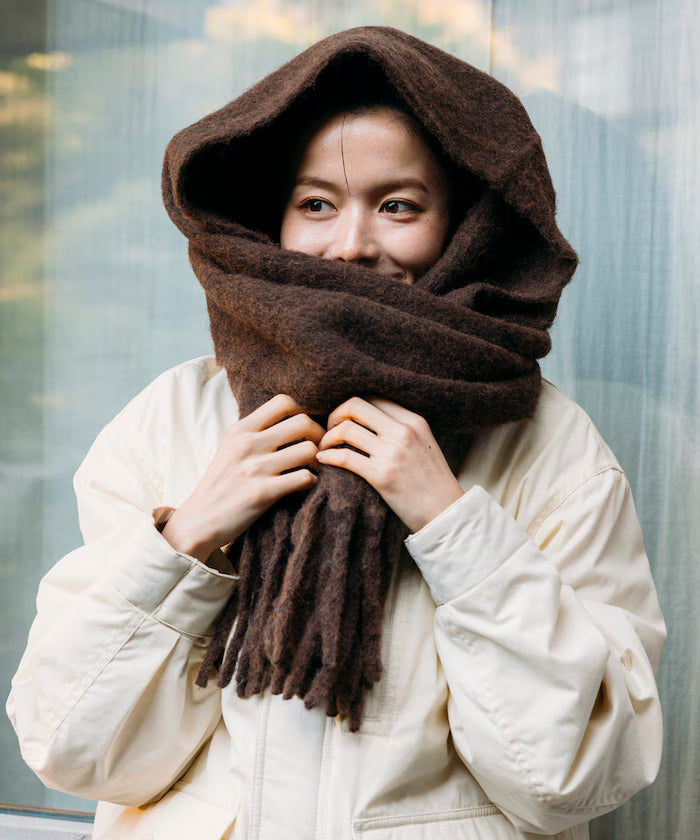 Volume Scarf Solid - Dark Brown