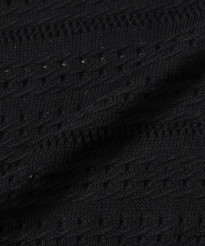 Big Silhouette Short Sleeve Knit Polo Shirt