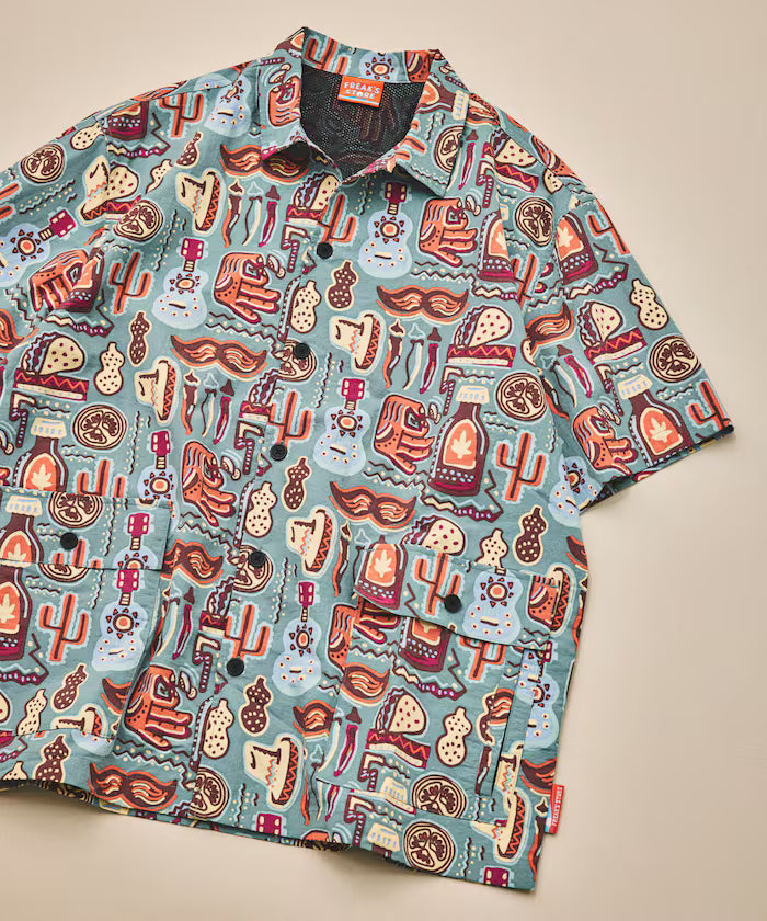 FREAK'S STORE for BEACH & FES Recycled Nylon Short Sleeve Shirt