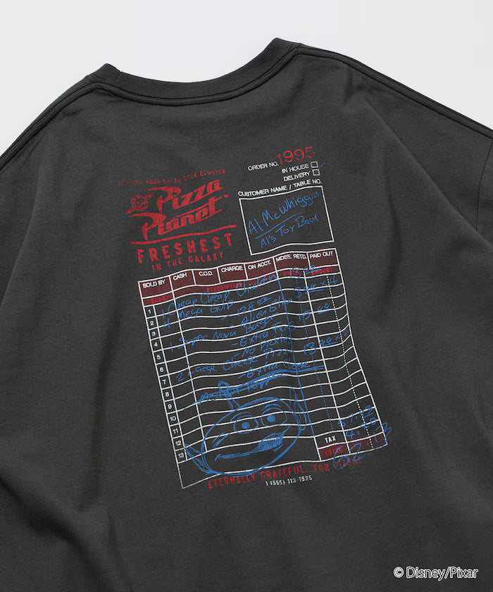 [TOY STORY] Exclusive Big Silhouette Back Print Crew Neck T-Shirt / Pizza Planet [Limited Edition]