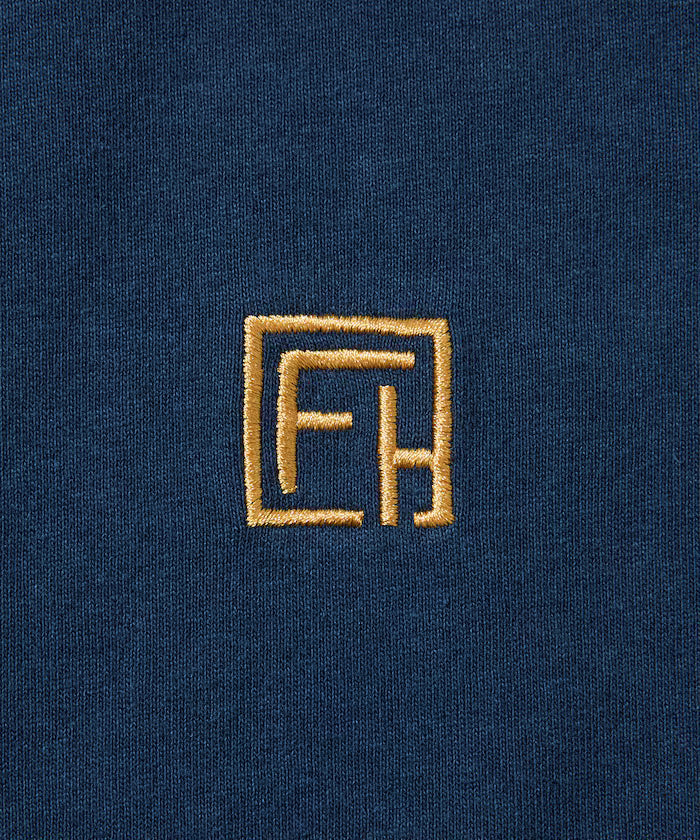 6 oz Front Logo Embroidered Crew Neck T-Shirt / Back Print T-Shirt PRINT ROUND FIRST