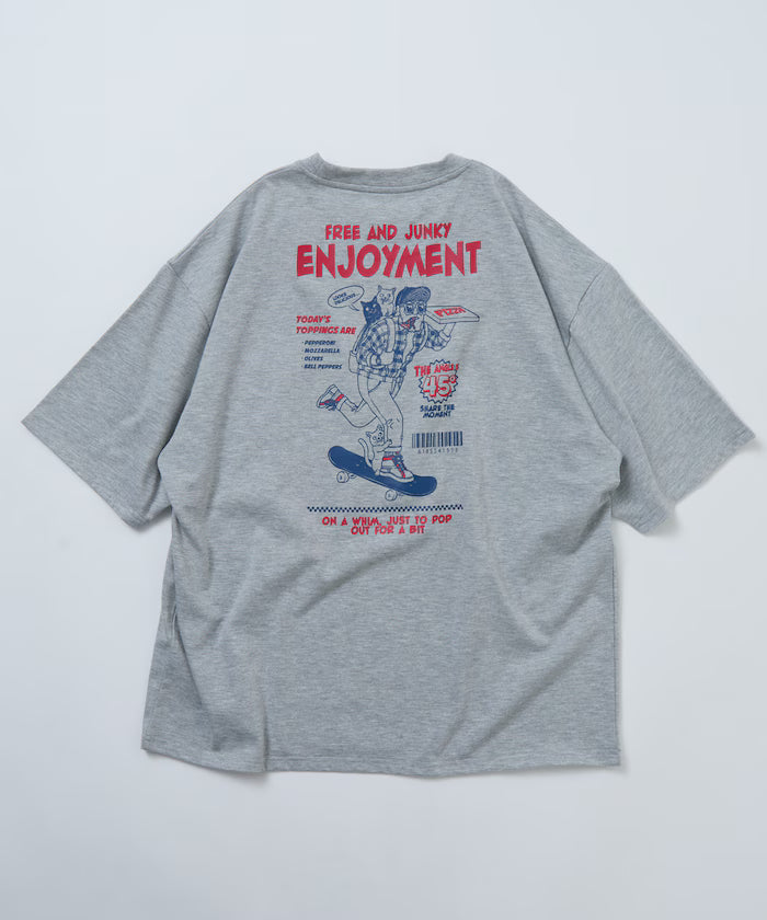 Limited Edition Big Silhouette Back Print T-Shirt SKATE MAN
