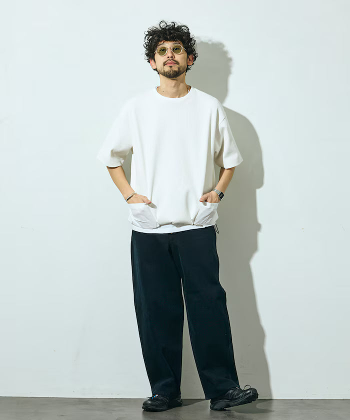 Side Pocket Spindle Tech Thermal Short Sleeve T-Shirt / Big Silhouette