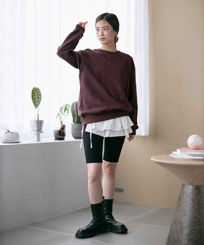 Organic Cotton Multiway Color Sweat / Back毛 Sweat / Set Item