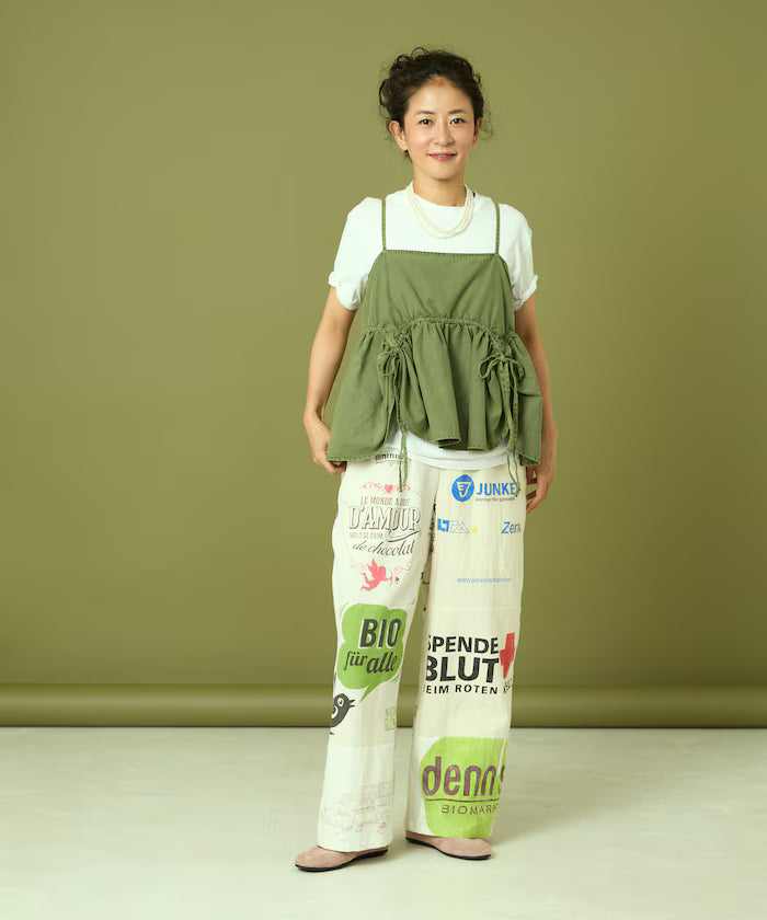 vintage European eco bag remake pants