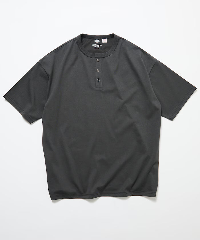 STORATECH/Stratech Lightweight Henley Neck T-Shirt/Antibacterial/Odor Resistant/Antimicrobial/UV Cut/Contact Cooling/Dry Fast 【Limited Edition】