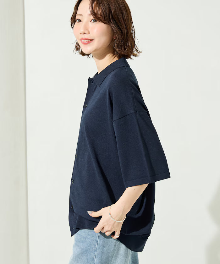 Relax Fit Relax Fit Cool Touch Polo Color Short Sleeve Knit Shirt [Limited Edition]