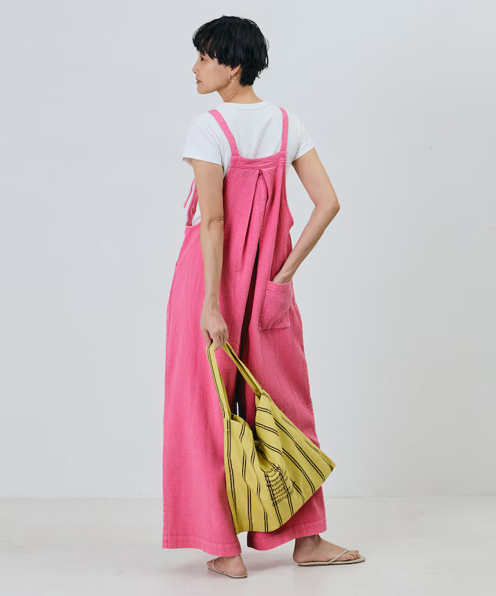 India double gauze flare salopette
