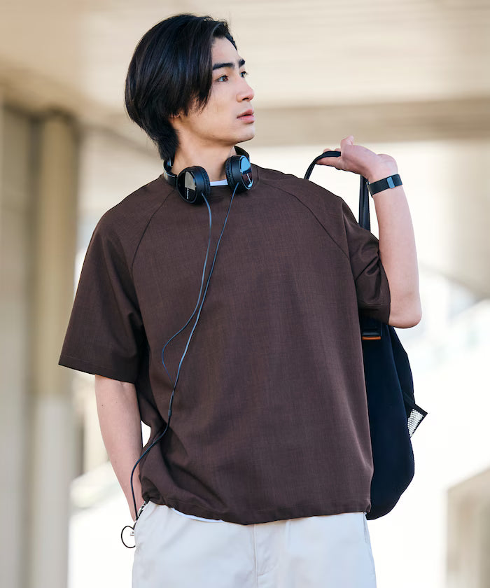 AiRide/Air Ride Relaxed Fit Raglan Short Sleeve Pullover/Moisture Wicking/UV Cut/Hem Code [Limited Edition]