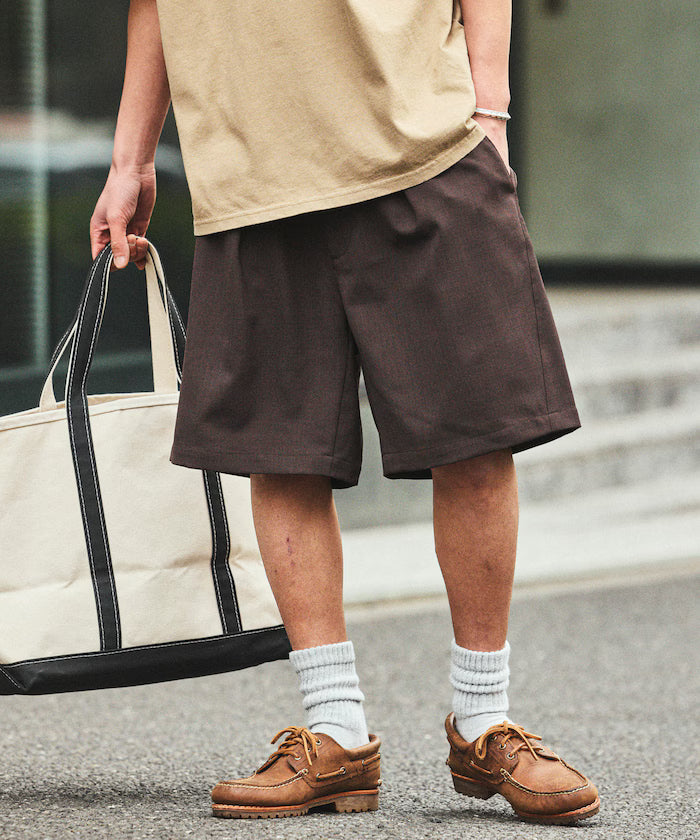 [New Color Added] Quick-Drying Material Relaxed Fit Easy Short Pants Linen-like Home Care