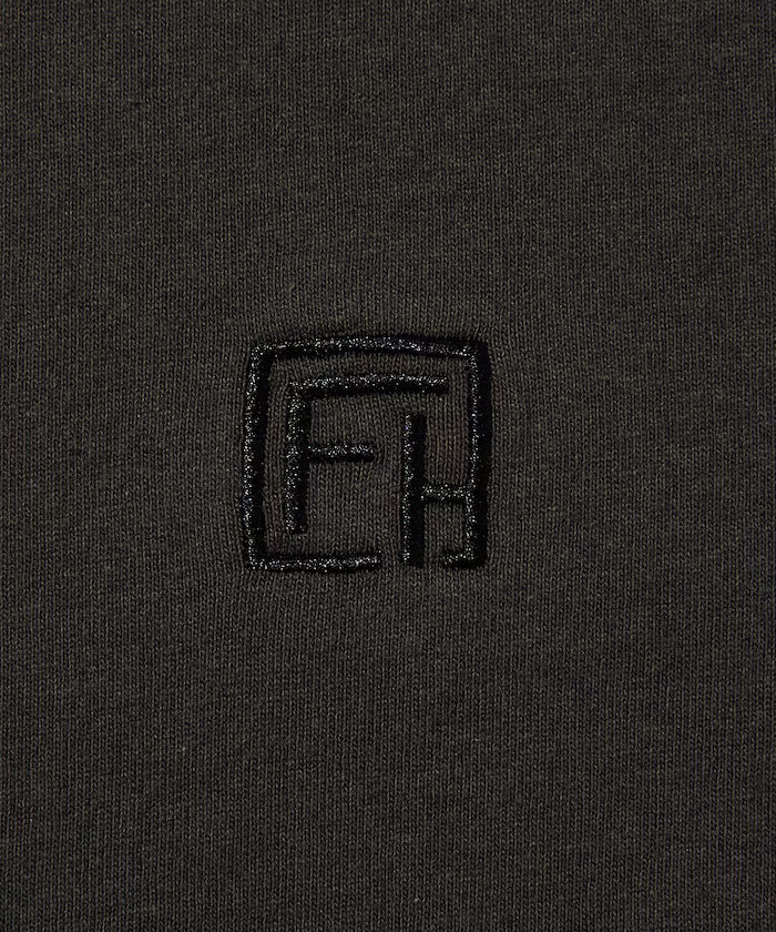 6 oz Front Logo Embroidered Crew Neck T-Shirt / Back Print T-Shirt PRINT ROUND FIRST