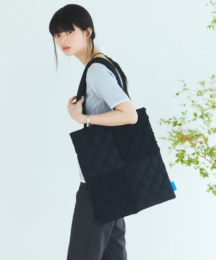 Flower Quilt Patchwork Tote Bag