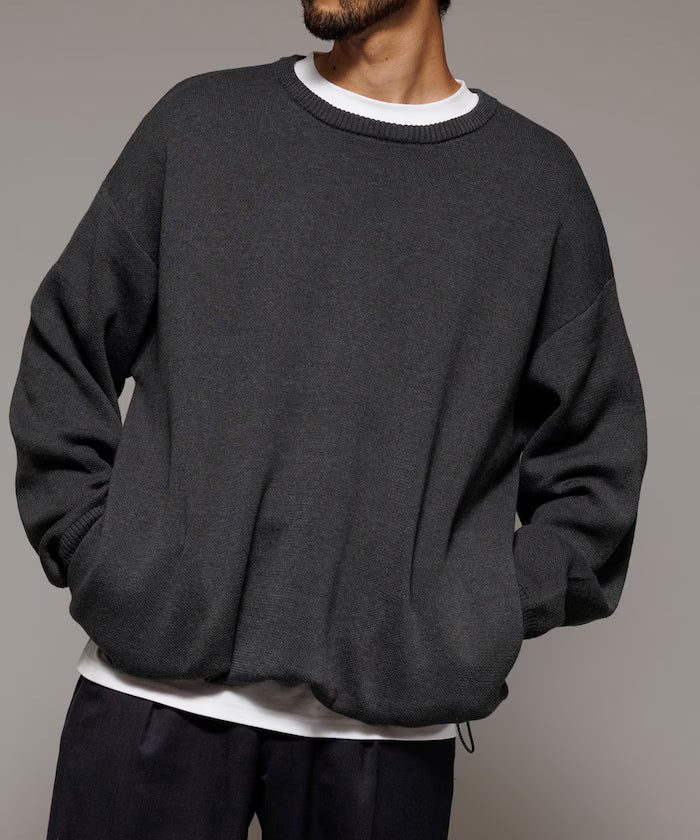 Milan Rib Spindle Crew Knit / Easy Care