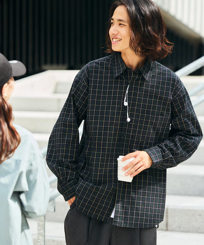 Relax Fit Classic Pattern Regular Collar Shirt / Check Pattern / Stripe Pattern 【Limited Edition】
