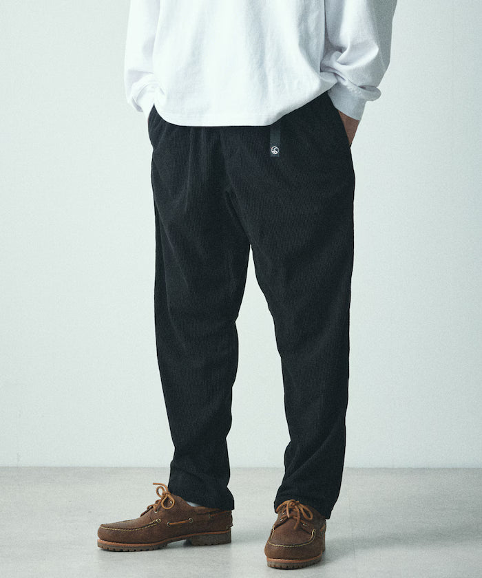 Basic silhouette corduroy climbing pants / tapered silhouette [limited edition] - Black