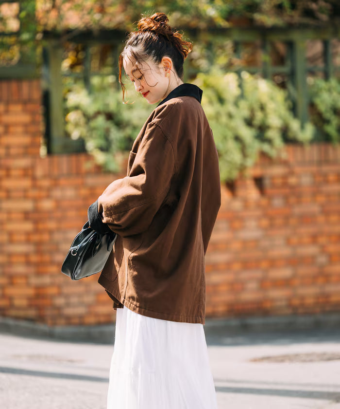 Big Silhouette Corduroy Switch Duck Coverall Jacket [Limited Edition]