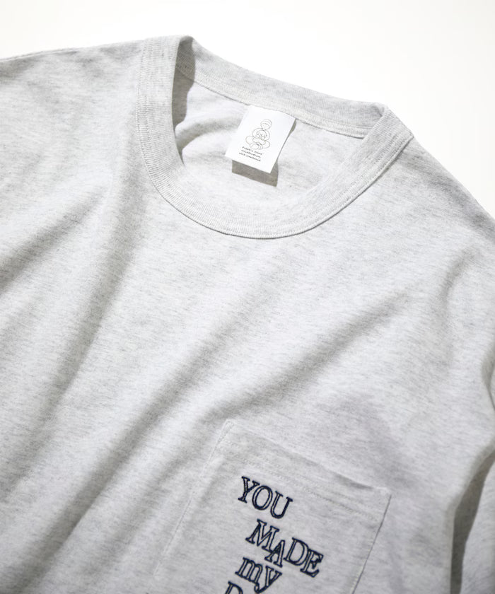 tombonia/Tombo nia Back Print Crew Neck T-Shirt/YOU MADE MY DAY