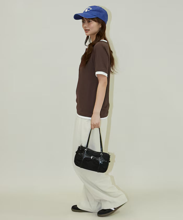 Layered Color Scheme Henley Neck T-Shirt Limited Edition