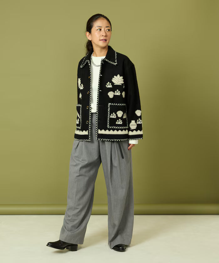 Indian Embroidery Wool Mexican Jacket