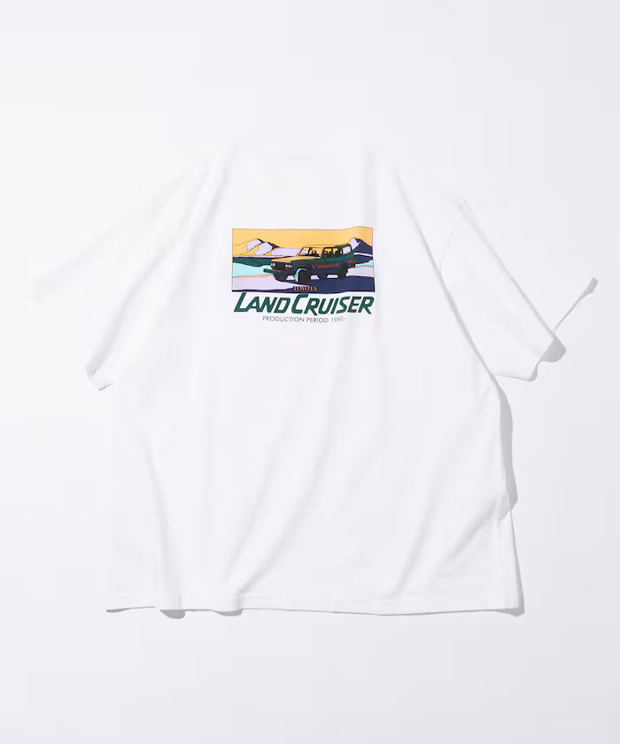 Relaxed Fit Land Cruiser 60 Back Print Short Sleeve Crew Neck T-Shirt