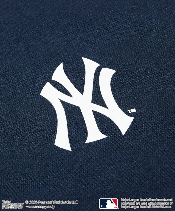 PEANUTS×MLB Exclusive Big Silhouette Back Print T-Shirt / YANKEES 【Limited Edition】