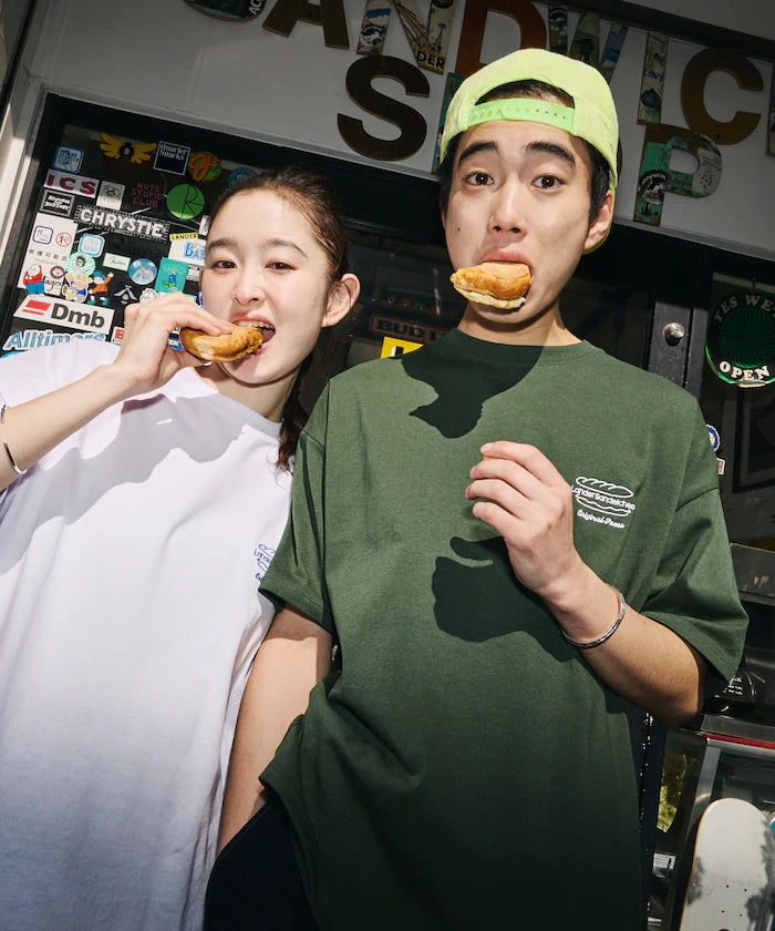 LANDER SANDWICHES×FREAK'S STORE/Lander Limited Edition Big Silhouette Back Print Crew Neck T-Shirt 【Limited Release】