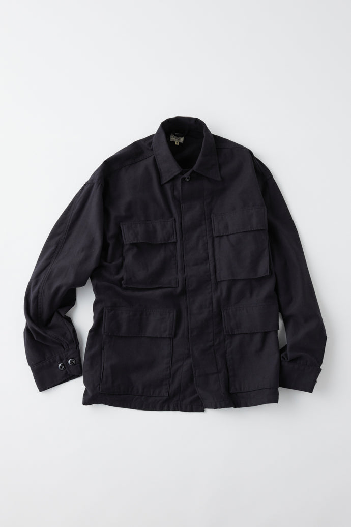 GL15365 / LIGHT BACKSATIN B.D.U JACKET - NAVY