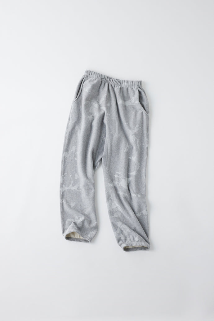 GL49229 / LOOPWHEEL SWEAT EASY PANTS UNEVEN DYED - H.GRAY