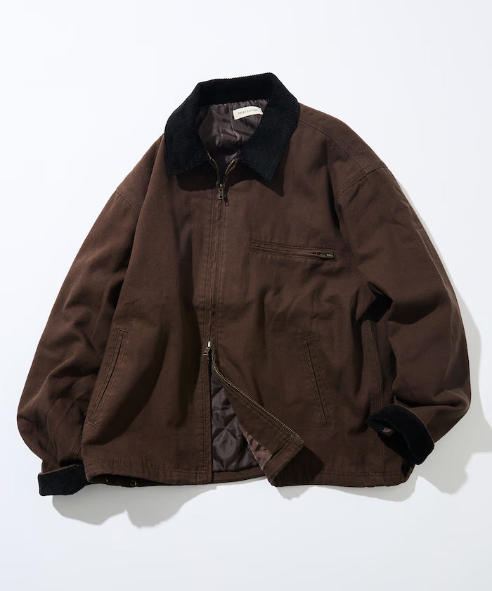Big Silhouette Corduroy Switch Duck Blouson [Limited Edition]