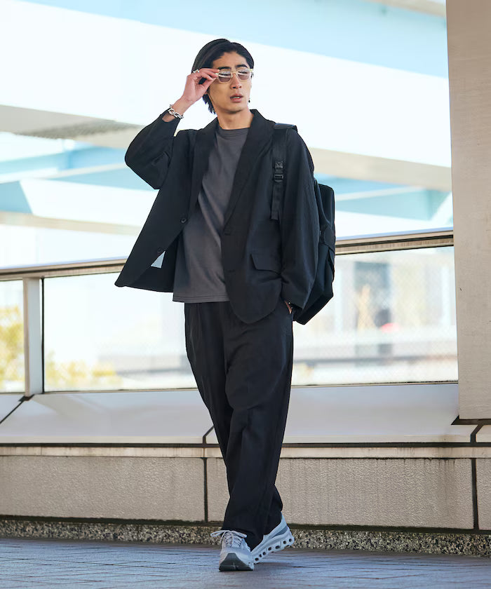 AiRide/AiRide Relax Fit Seersucker Setup/Tailored Jacket/Wide Slacks/Quick Dry/UV Cut 【Limited Release】