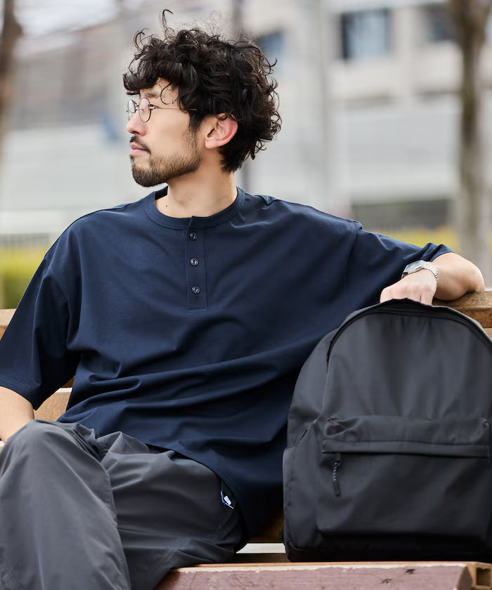 STORATECH/Stratech Lightweight Henley Neck T-Shirt/Antibacterial/Odor Resistant/Antimicrobial/UV Cut/Contact Cooling/Dry Fast 【Limited Edition】