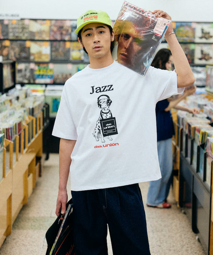 Limited Release diskunion×FREAK'S STORE Exclusive Dalmatian Big Silhouette Print Crew Neck T-Shirt