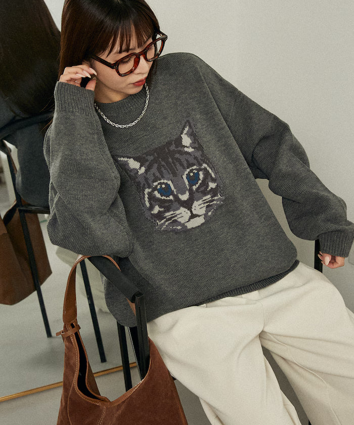 Various Cat Design Knit Limited Edition