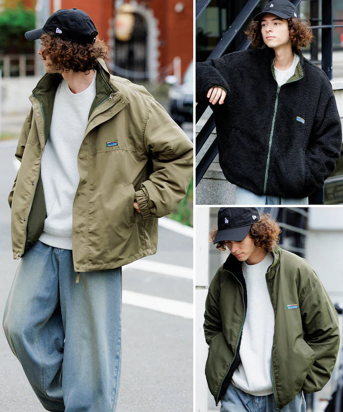 Reversible Liner Set 4way Stand Collar Blouson / Nylon Fleece Liner Set / 2-piece Set [Limited Edition]
