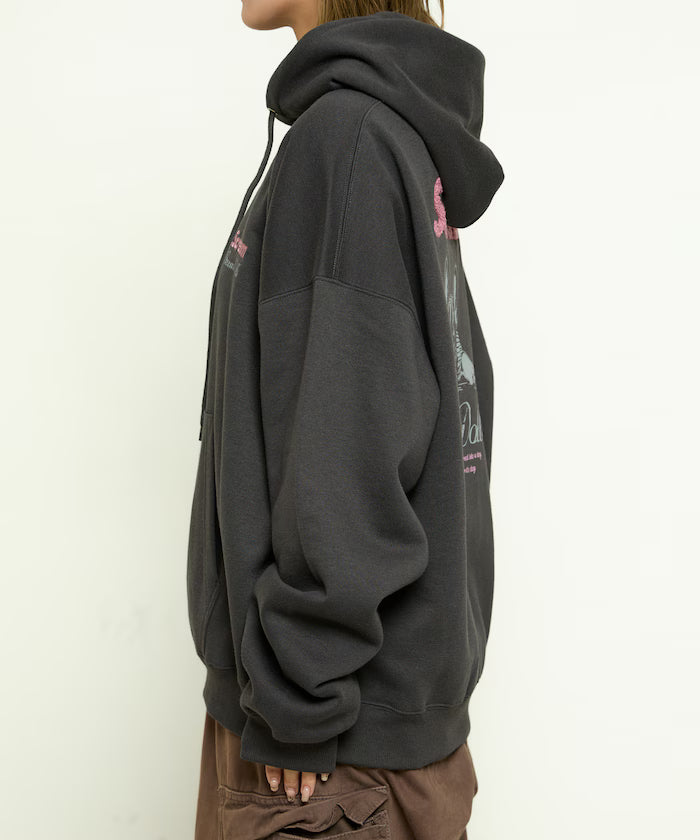 Sagara Embroidery French Bulldog Fleece-Lined Hoodie Limited Edition
