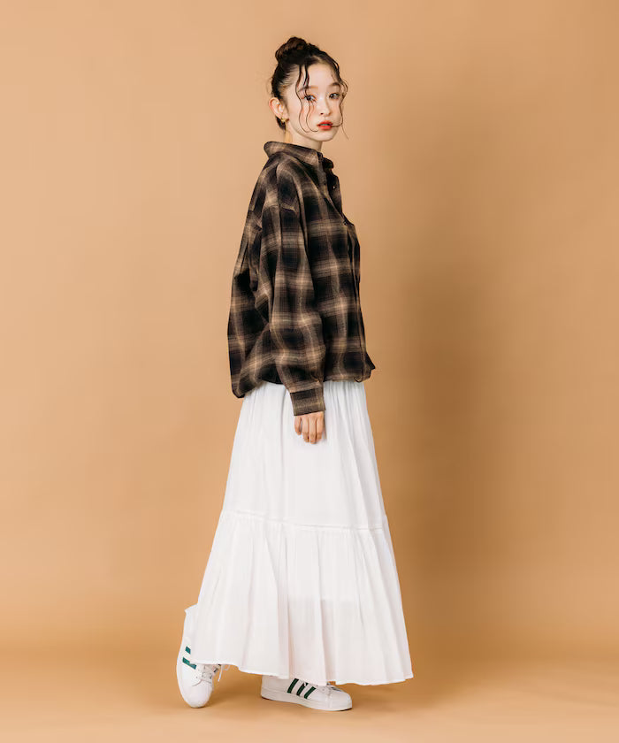 Wide Silhouette Ombre Check Spindle Shirt [Limited Edition]