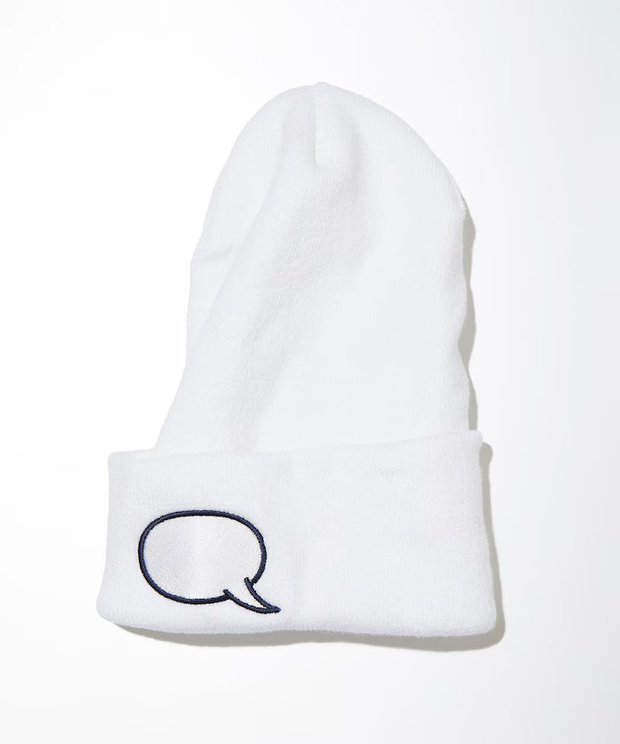 Cotton Rib Beanie - White