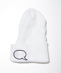 Cotton Rib Beanie - White