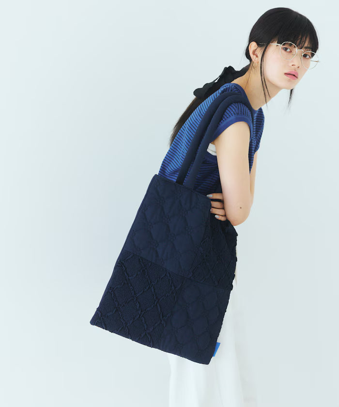 Flower Quilt Patchwork Tote Bag