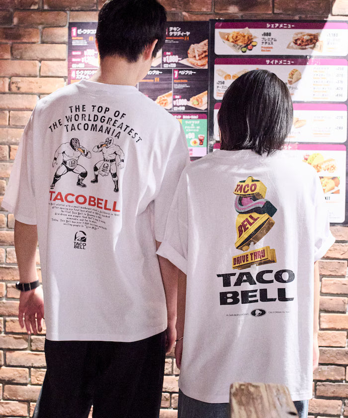 Limited Edition TACOBELL×FREAK'S STORE Exclusive Big Silhouette Back Print Crew Neck T-Shirt