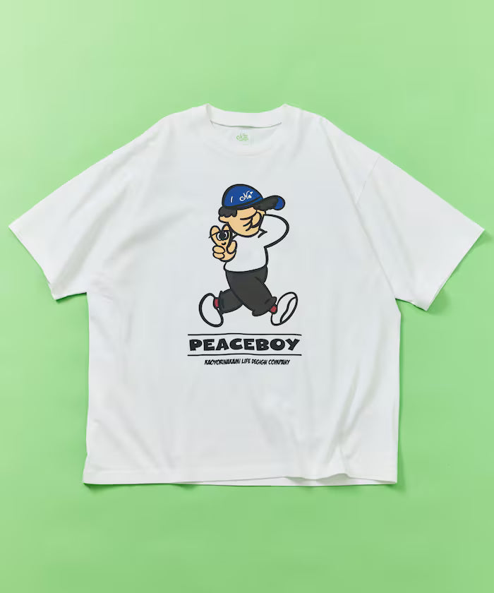 [May 22 12:00 Start of Sales] kaoyorinakami × FREAK'S STORE / Kaoyorinakami Special Order Peace Boy Tee