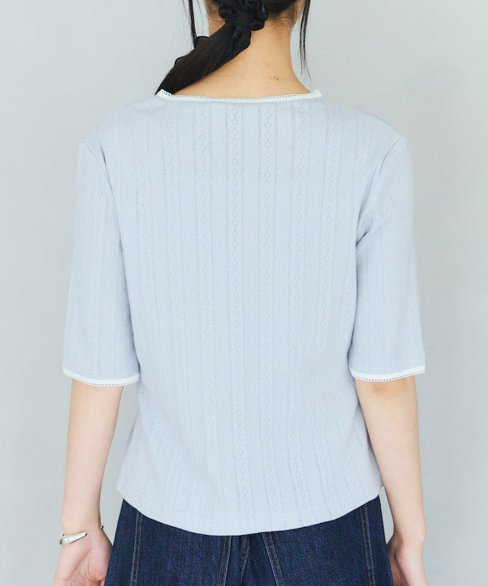 Knitted Cardigan with Variation Buttons
