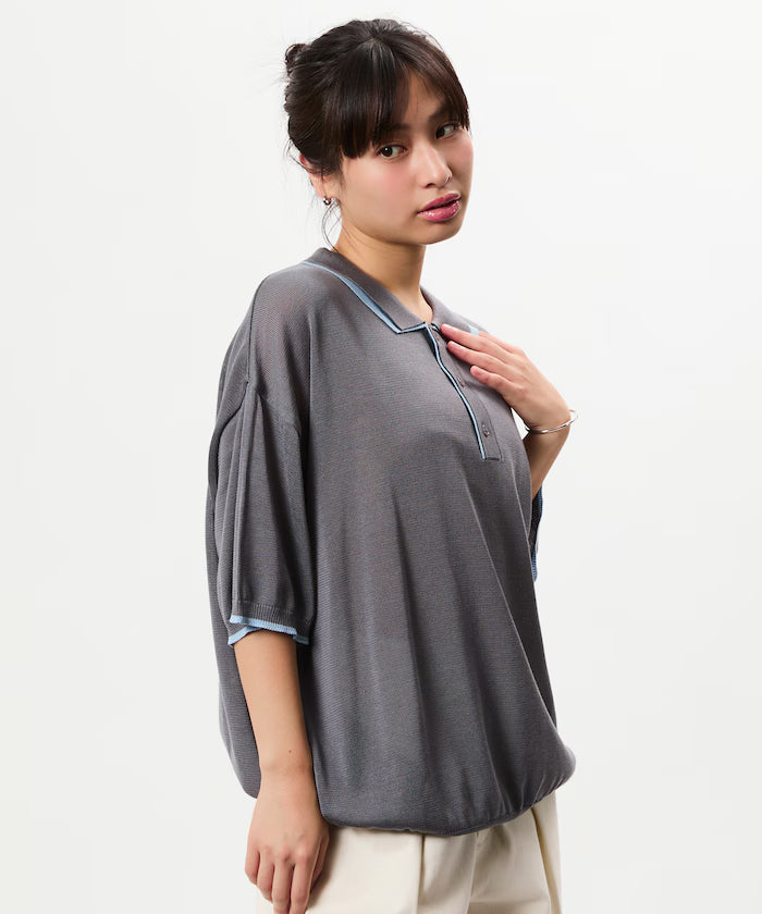 Limited Release Relaxed Fit Color Block Knit Polo Shirt