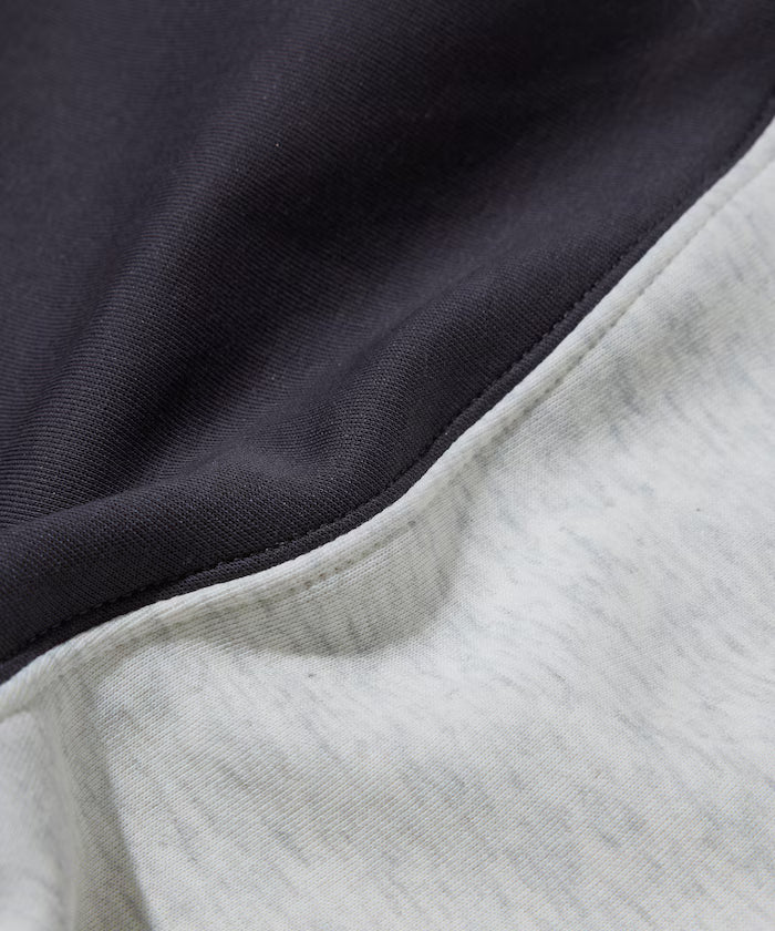 Big Silhouette Cardboard One Point Logo Snap Button Spindle Sweat Cardigan