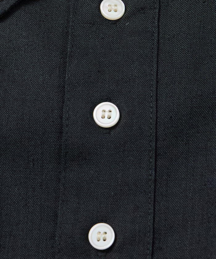 Relax Fit Relax Fit Linen Mix Polo Collar Shirt [Limited Edition]