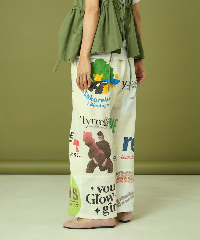 vintage European eco bag remake pants